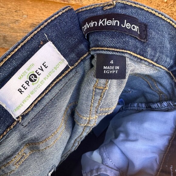 Calvin Klein Jeans High Rise Skinny Blue Jeans Size 4 - Picture 2 of 13